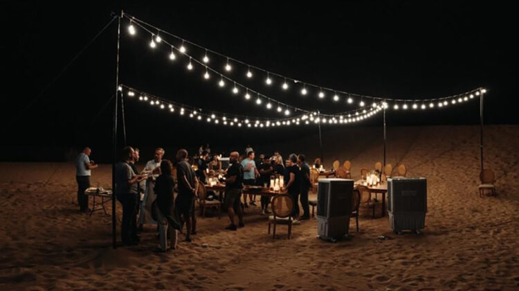 Private corporate event catering in the desert